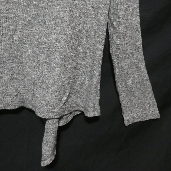 GEORGE | xs | Hooded Charcoal Open Front Long Sleeve Cardigan / Shrug | GUC - Picture 15 of 15